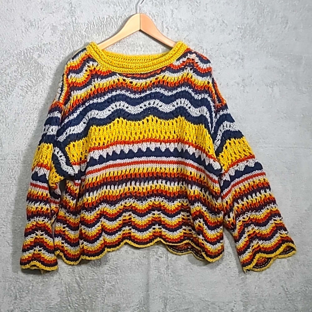 Wishlist colorful crochet sweater